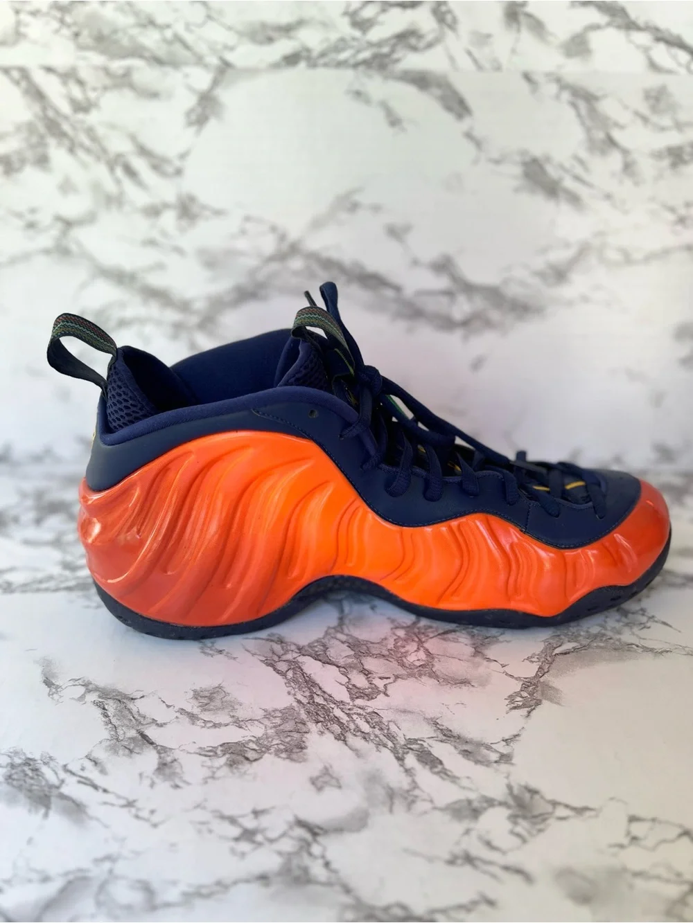 Nike Air Foamposite One Blue Void Rugged Orange Men’s Basketball Sneaker 13